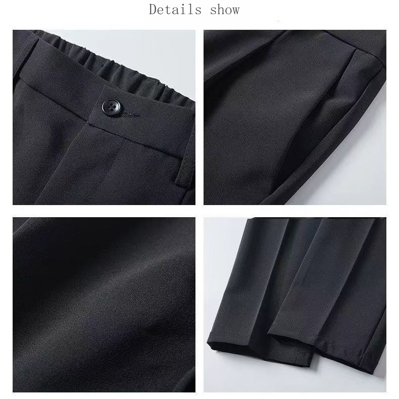 Quần Dài Chín Tấc Chống Nhăn Phong Cách Doanh Nhân Trẻ Trung Cho Nam Trung Niên