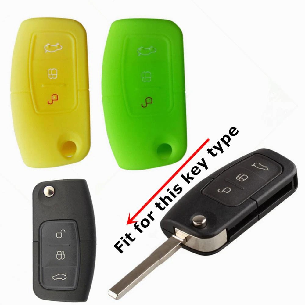 Bọc khóa ô tô SILICON -Xe Ford-Focus-Fiesta-Mondeo-Galaxy-Falcon-Eco sport