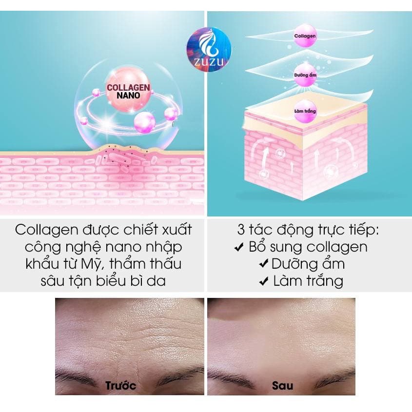 Mặt nạ nhau thai cừu Nhật cuống rốn tế bào gốc dưỡng da tái tạo collagen cung cấp độ ẩm HUBEAUTY