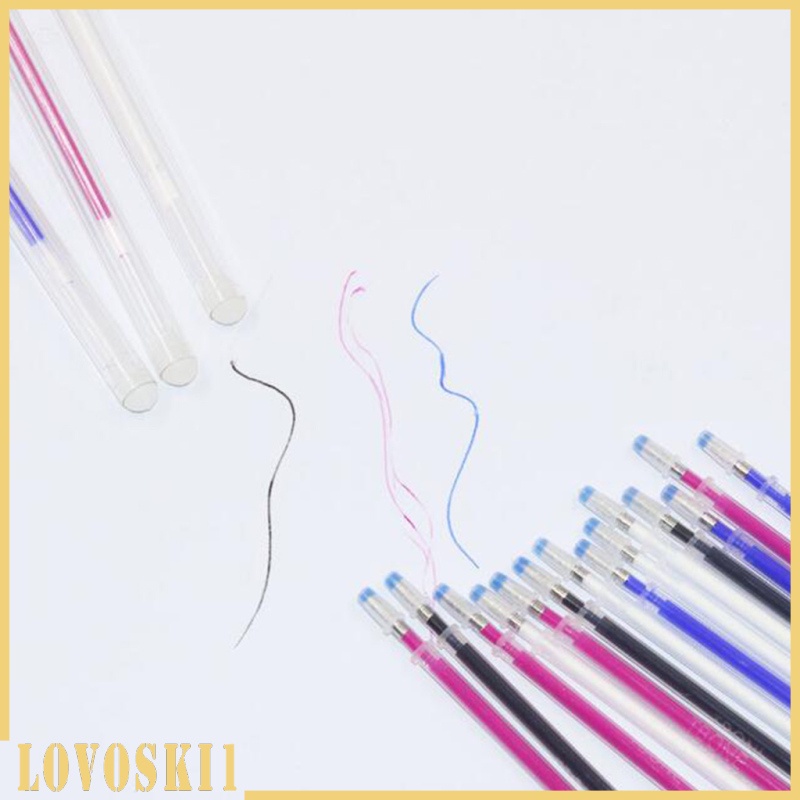 [LOVOSKI1]4 Colors Heat Erasable Pens Fabric Marking Pens with 20 Refills for Dressmaking