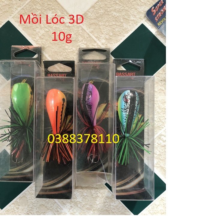 Mồi Giả Câu Cá, Mồi Lóc 3D Nhảy Câu Lure Lóc Sộp