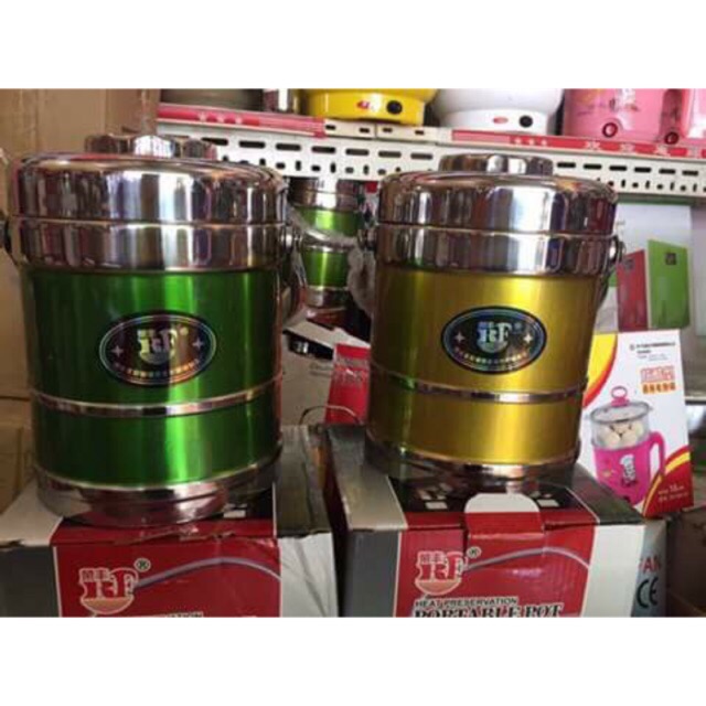 combo 5 cặp lồng inox 3 ngăn 2000ml giữ nhiệt