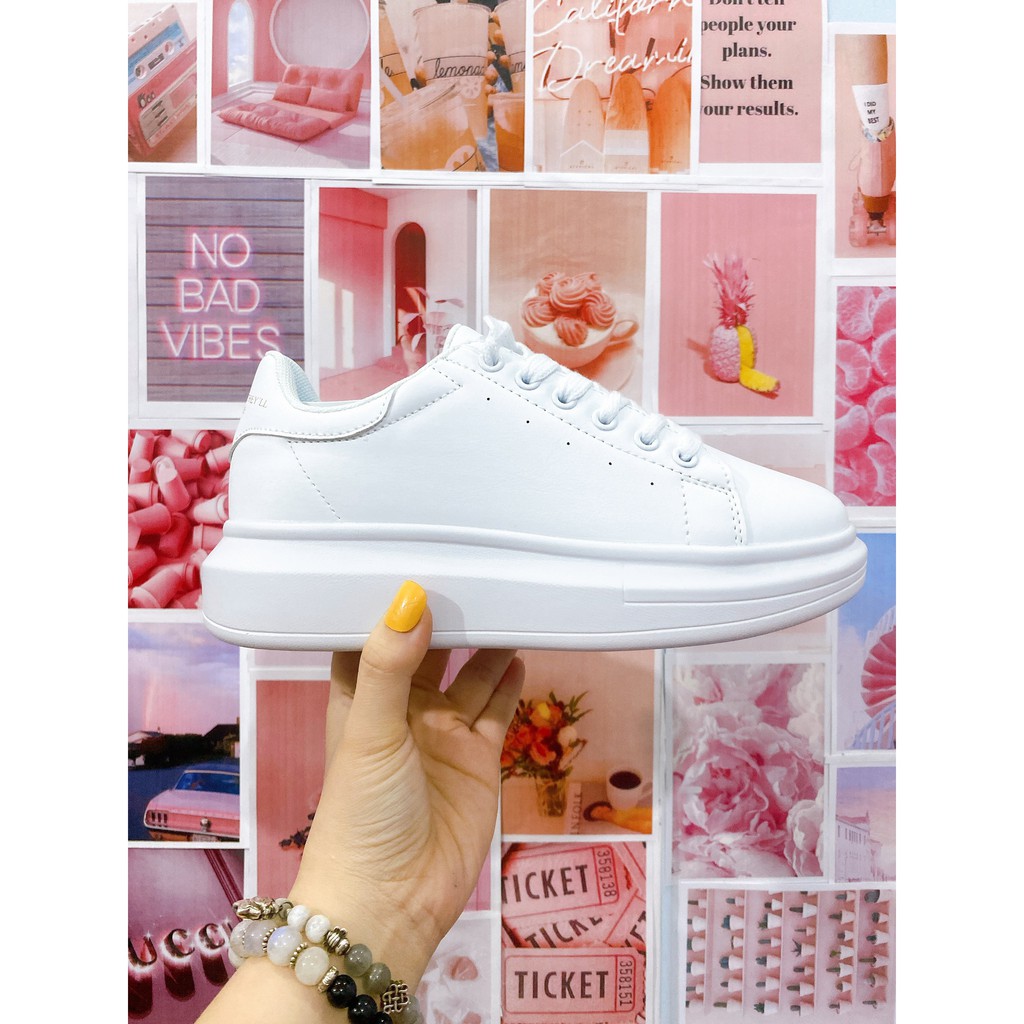 GIÀY DOMBA HÀN QUỐC GÓT TRẮNG - H9115