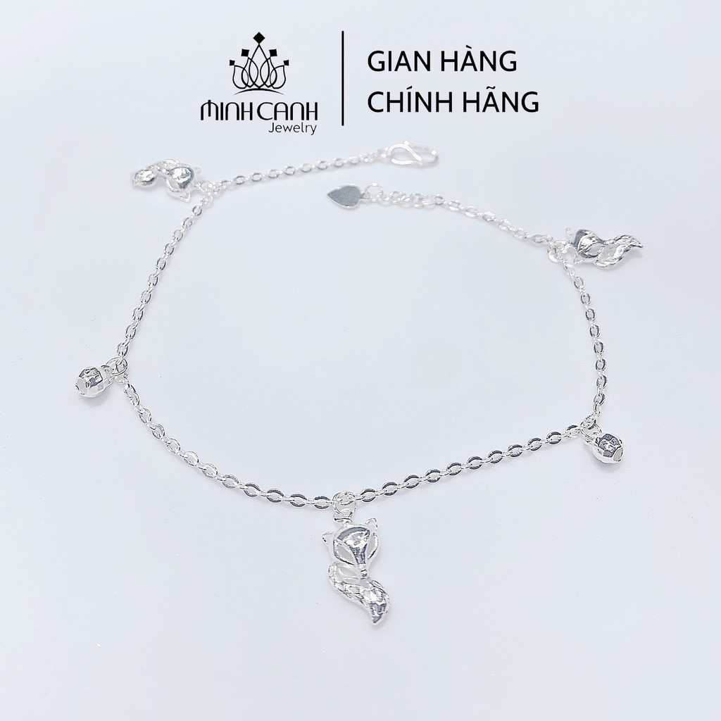 Lắc Chân Bạc Hồ Ly Phong Thủy May Mắn - Minh Canh Jewelry