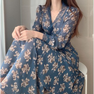 Đầm Hoa Phối Ren