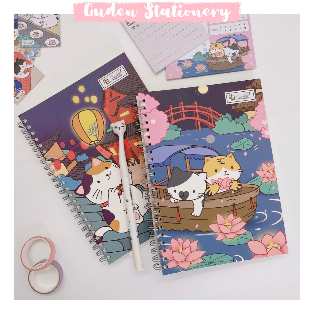 Hộp quà sổ tay mèo Lễ Hội_Guden Stationery