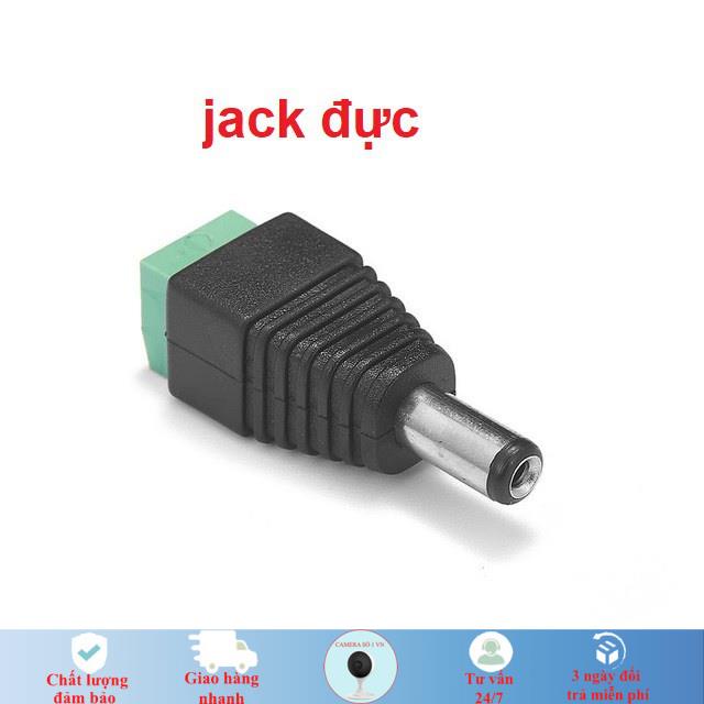 Jack DC nối nguồn đực - cái ,giắc nguồn dc vặn vít dùng nối cấp nguồn cho các thiết bị dưới 40v
