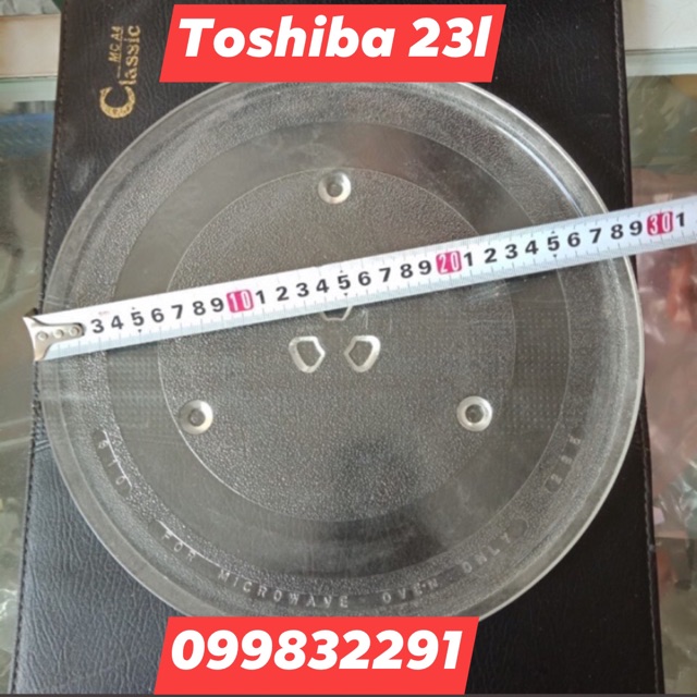 Đĩa lò vi sóng TOSHIBA 23l ( size 28cm ) chính hãng