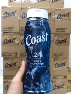 Sữa tắm gội coast 2in1 532ml