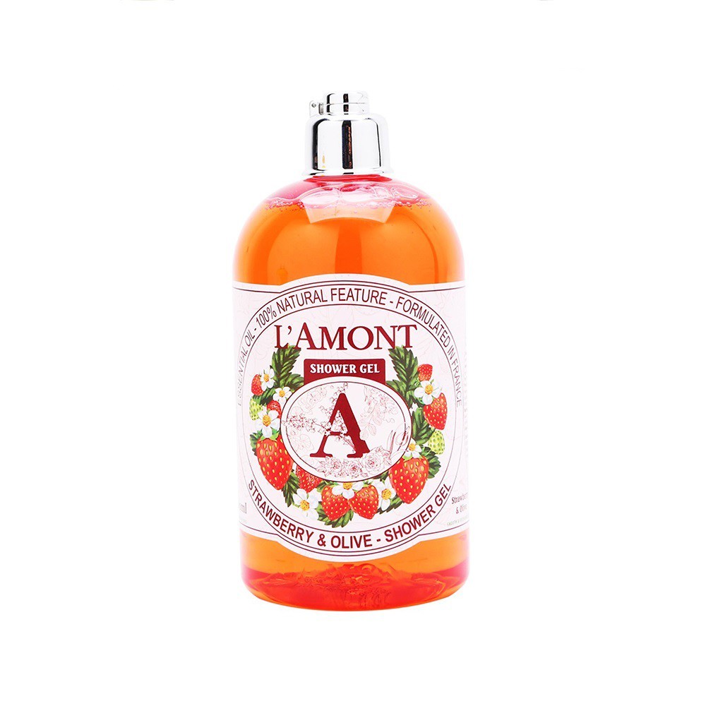 Combo Sữa tắm Cherry Blossom ( hoa anh đào) 500ml và Sữa tắm Strawberry (dâu tây) 500ml -  L'amont En ProvenceSữa tắm