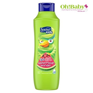 SỮA TẮM GỘI & XẢ SUAVE KIDS - WATERMELON WONDER (Mẫu Mới) 🍉🍉🍉