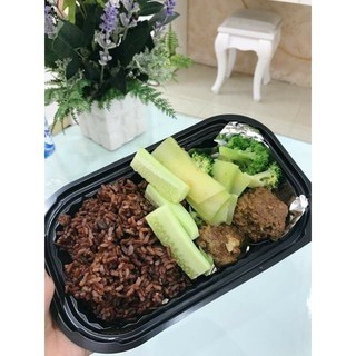 [FREESHIP] 10 HỘP SUSHI ĐẾ ĐEN HÌNH CHỮ NHẬT HT17 - Hộp Đựng Bánh | BigBuy360 - bigbuy360.vn