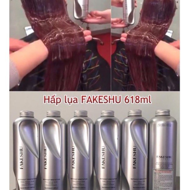 [siêu rẻ] Ủ lụa tóc Fakeshu 618ml