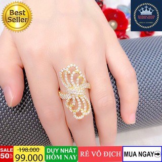 Nhẫn nữ đẹp Midoshop đeo là SANG tôn sáng da bạn