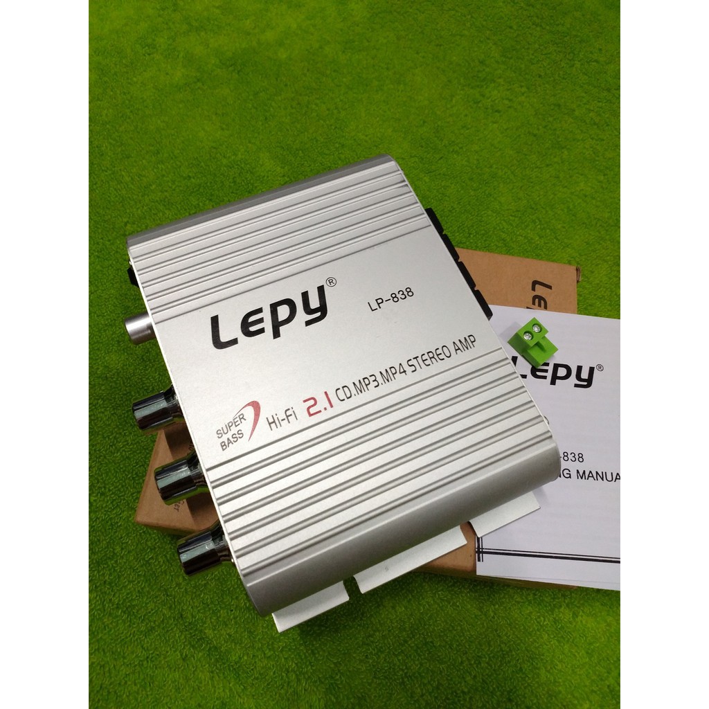 [Sales off] Ampli Mini Lepy 838 - Tặng nguồn 12v/2A - Nhạc Sống Tại Gia siêu rẻ