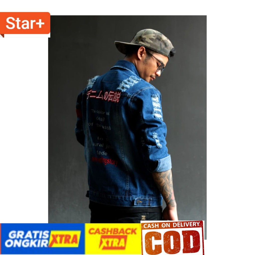 LEVIS Áo Khoác Jean Màu Trắng / Xanh Dương / Đỏ / Vàng / Đen Allsize