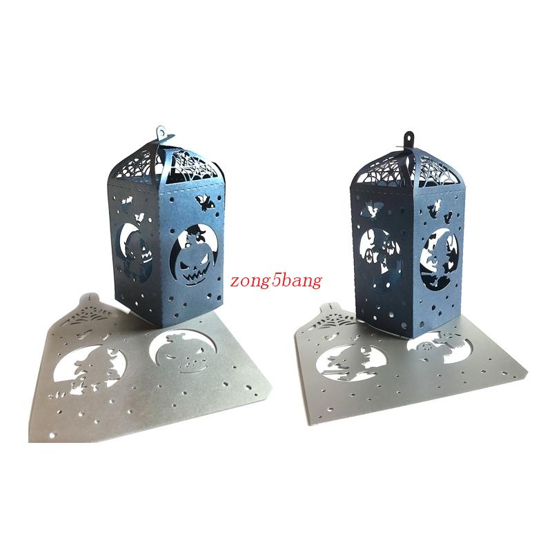 Khuôn Cắt Giấy Làm Từ Kim Loại Hình Đèn Lồng Bí Ngô Halloween Trang Trí Scrapbook