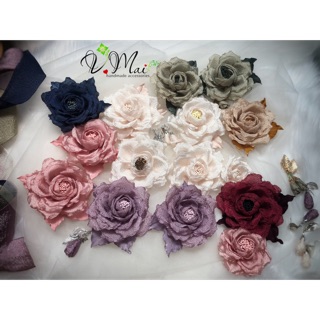 HOA CÀI ÁO HANDMADE VM202050 - Tặng kèm đôi hoa tai đồng bộ xinh xắn