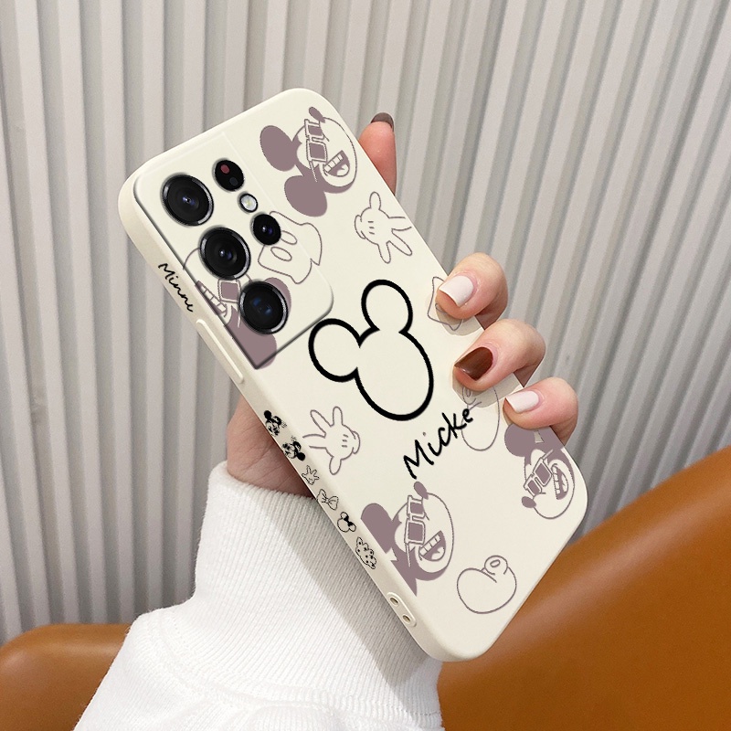 Ốp Điện Thoại Mềm Chống Sốc In Hình Chuột Mickey Cho Samsung Galaxy S10 S9 Plus S10E
