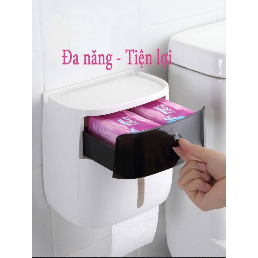 Hộp Đựng Giấy Vệ Sinh 2in1 Cao Cấp