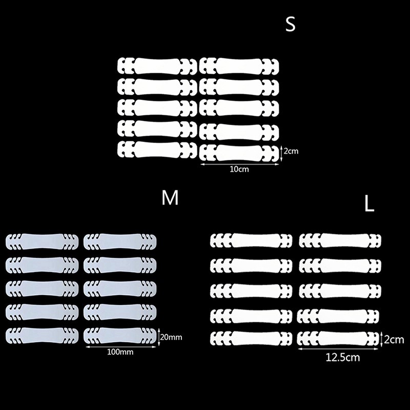 [Hàng mới về] Bộ 5 móc cài đeo khẩu trang điều chỉnh được chống đau tai tiện lợi