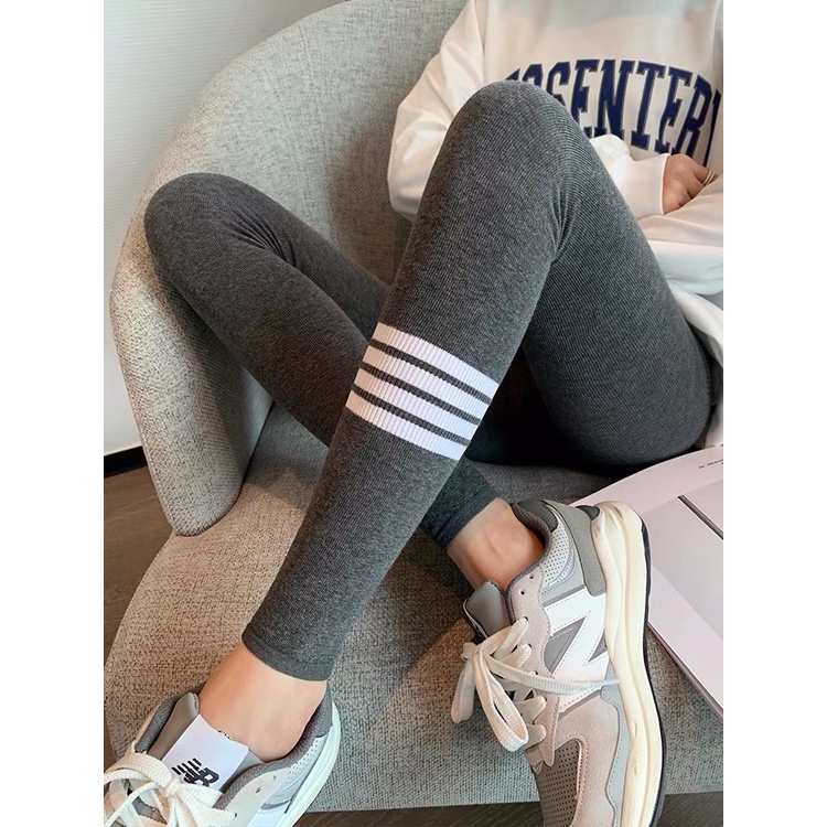 VN357 Quần legging thom kẻ ngang chất đẹp