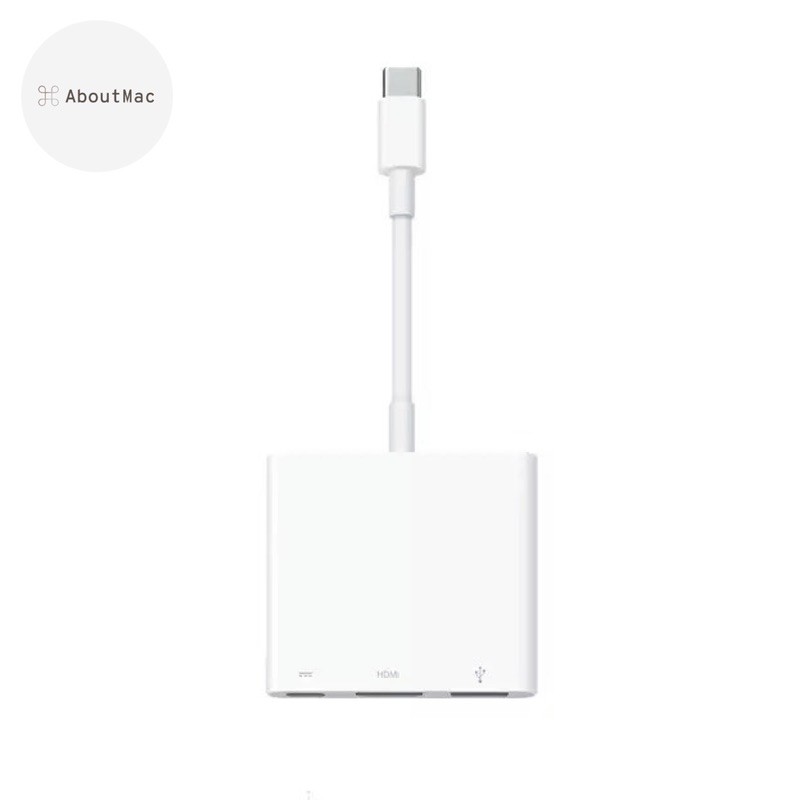 CÁP CHUYỂN ĐỔI TYPE C TO HDMI+USB+USB C HÀNG APPLE CHÍNH HÃNG BH 12 THÁNG