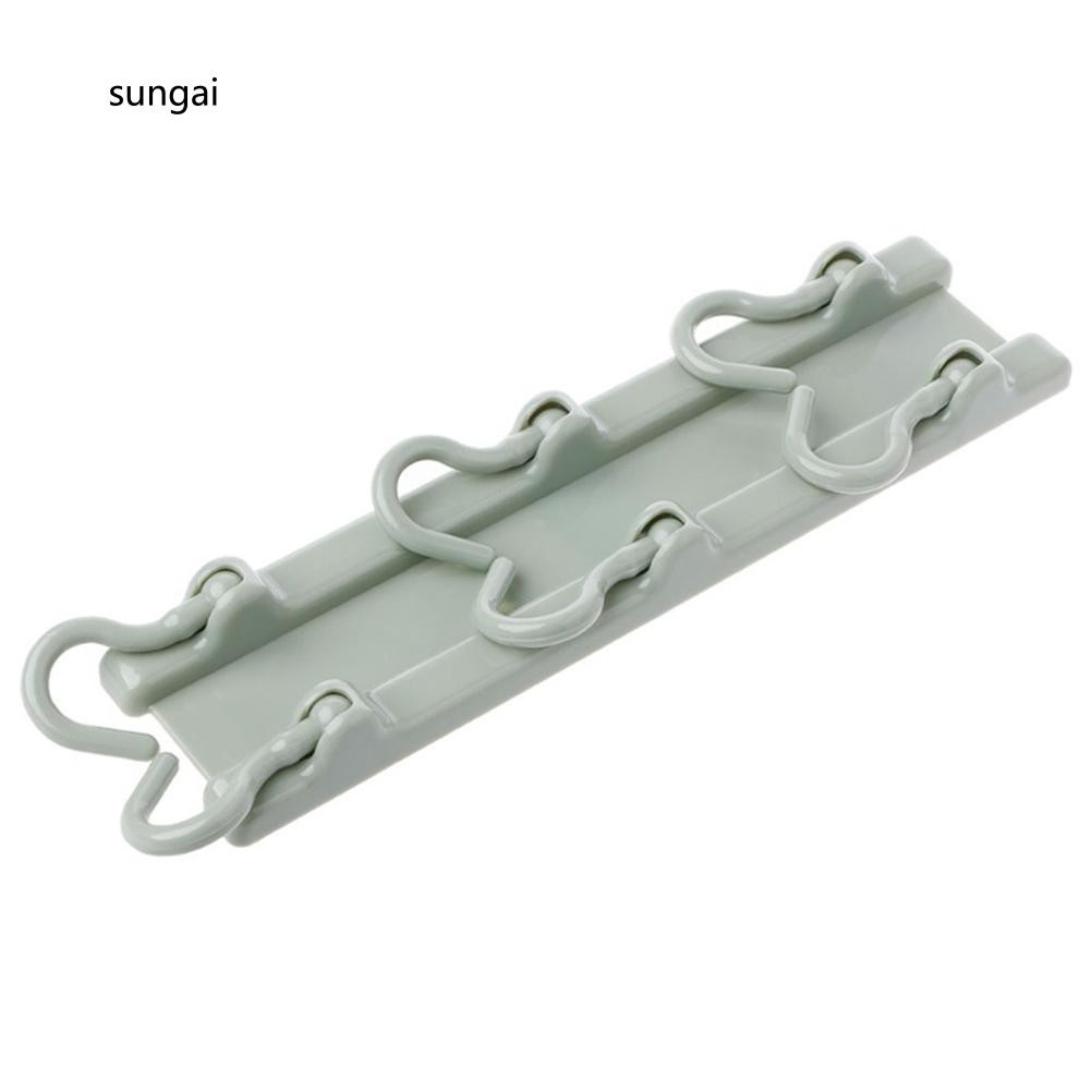 Giá treo đồ dùng vật dụng 6 móc gấp gọn đa năng tiện dụng | BigBuy360 - bigbuy360.vn