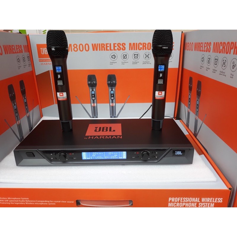 Micro karaoke không dây JBL VM500 , tự ngắt, cảm ứng nhiệt