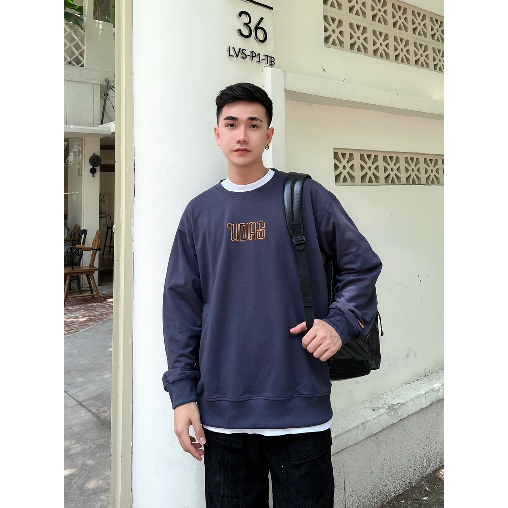 Áo Sweater UDAS form rộng unisex BASIC # 4 color