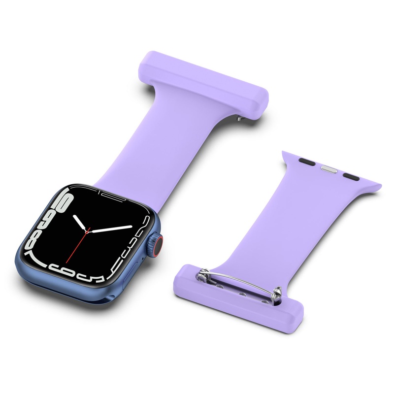 Ghim Cài Bằng Silicone Cho Đồng Hồ Thông Minh iWatch 1 / 2 / 3 / 4 / 5 / 6 / 7 / 8 / SE 42 / 44 / 45mm