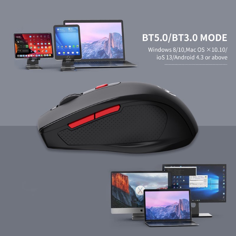 Chuột Không Dây Bluetooth 5.0 Chống ồn T67 siêu nhẹ