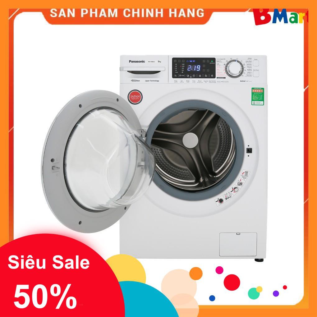 [ FREE SHIP KHU VỰC HÀ NỘI ] Máy giặt Panasonic cửa ngang 9 kg NA-V90FG1WVT  - BM NEW