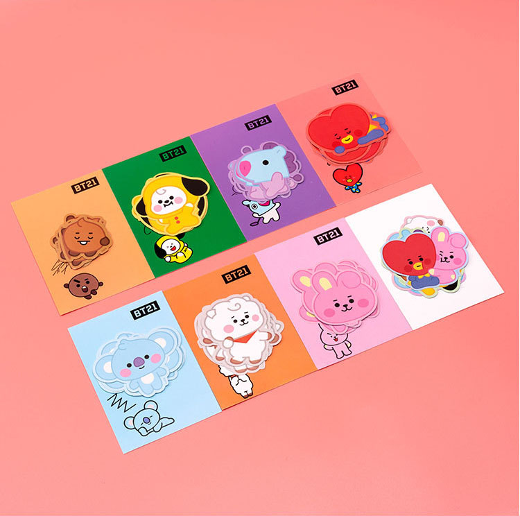 Miếng Dán Chống Thấm Nước In Hình Các Nhân Vật Bt21 Dễ Thương Cho Bé BTS