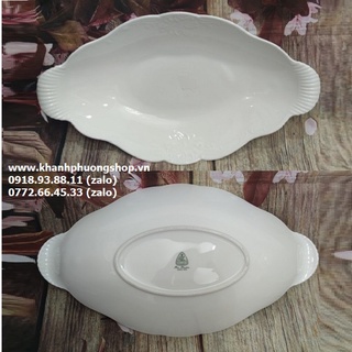 Dĩa thuyền đựng trái cây sứ Minh Long - dĩa thuyền đựng trái cây minh long