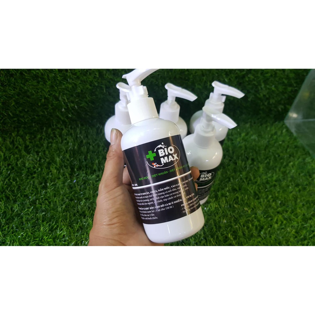 Bio Max 250ml - Khử độc tức thời - Diệt nấm khuẩn cho hồ cá cảnh