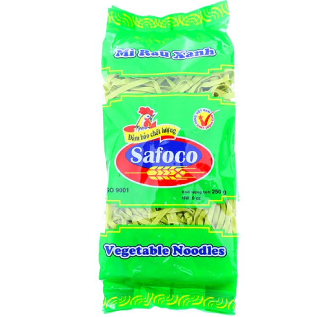 Mì rau xanh Safoco gói 250g
