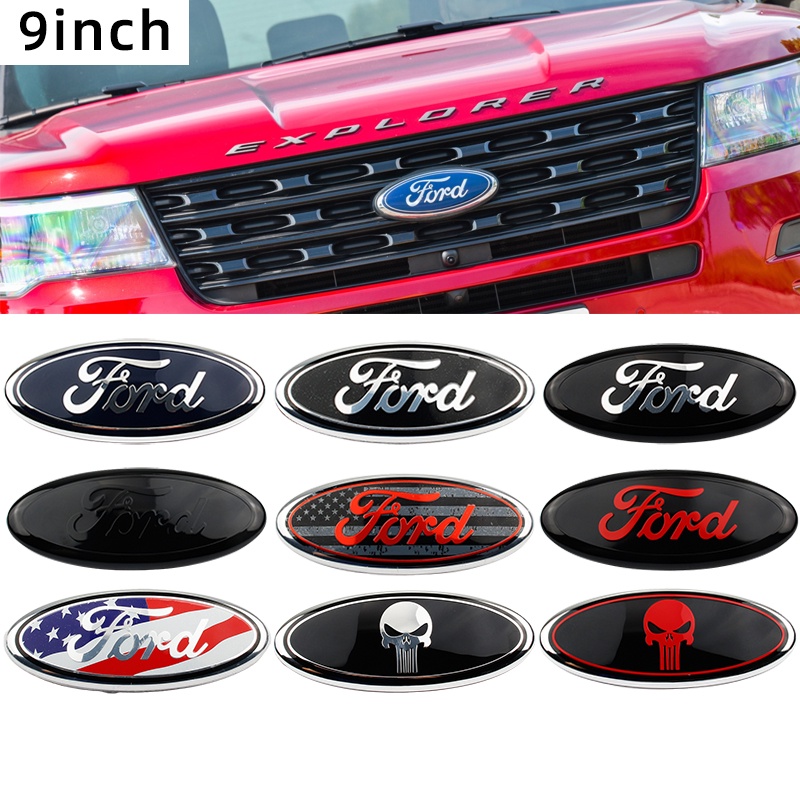 Lưới Tản Nhiệt 9inch Gắn Phía Trước Xe Hơi Ford 23cm*9cm Cho 04-14 F250 F350, 11-14 Edge, 11-16 Explorer, 06-11