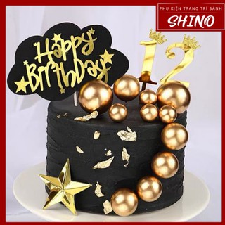 Topper/Que cắm bảng chữ HPBD