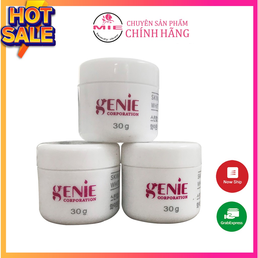Kem Body Tinh Thể Nước GENIE SKIN UP SNOW WHITE BODY CREAM MINI 30gr