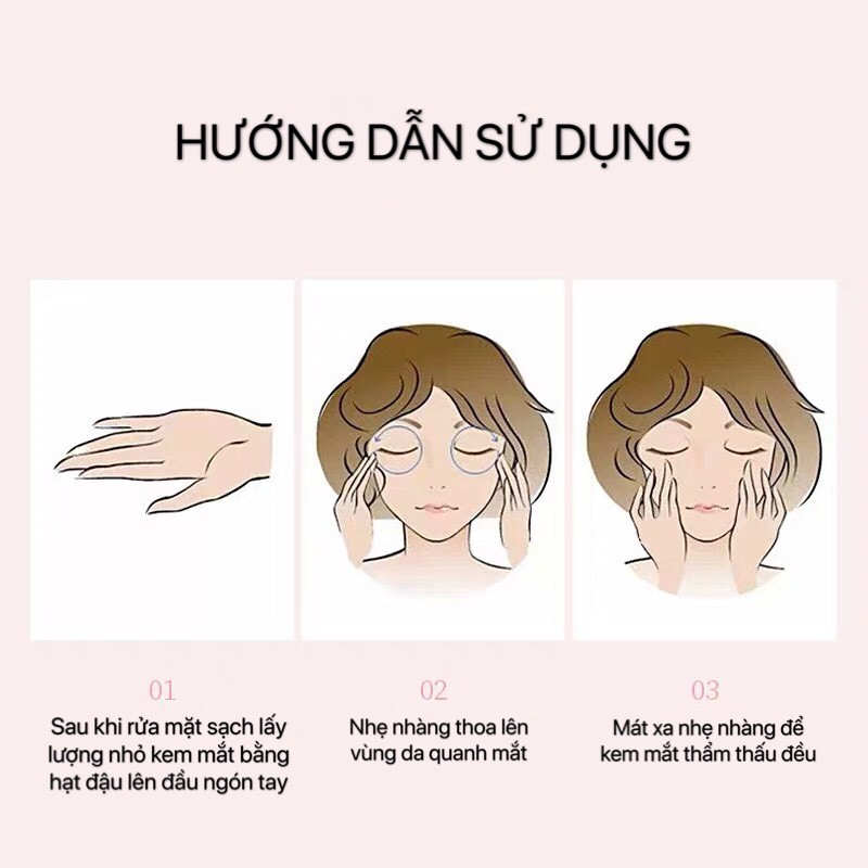 Kem mắt Hoa anh đào LAIKOU dưỡng ẩm giảm thâm quầng chống nhăn trẻ hóa vùng da mắt Japan Sakura Eye Cream LAIK20 | BigBuy360 - bigbuy360.vn