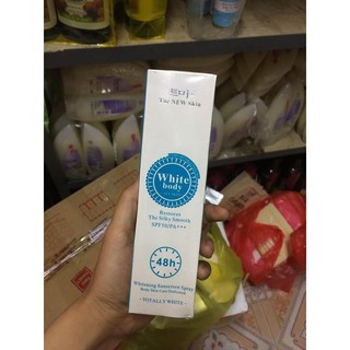Xịt dưỡng trắng da White body the new skin