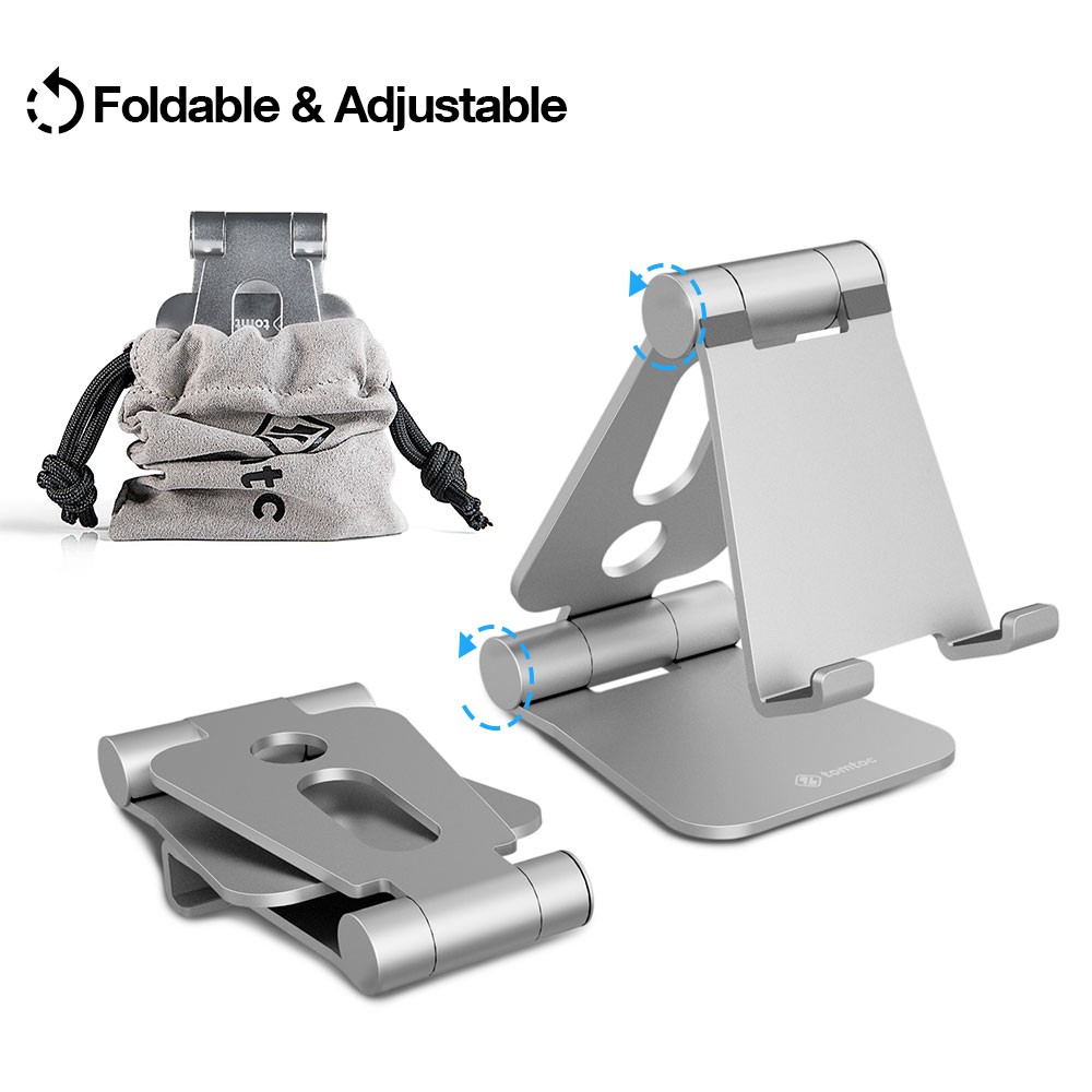 Giá Đỡ Tomtoc USA Alumium Đa Góc For iPad Mini/iPhone/Smartphone - Hàng Chính Hãng
