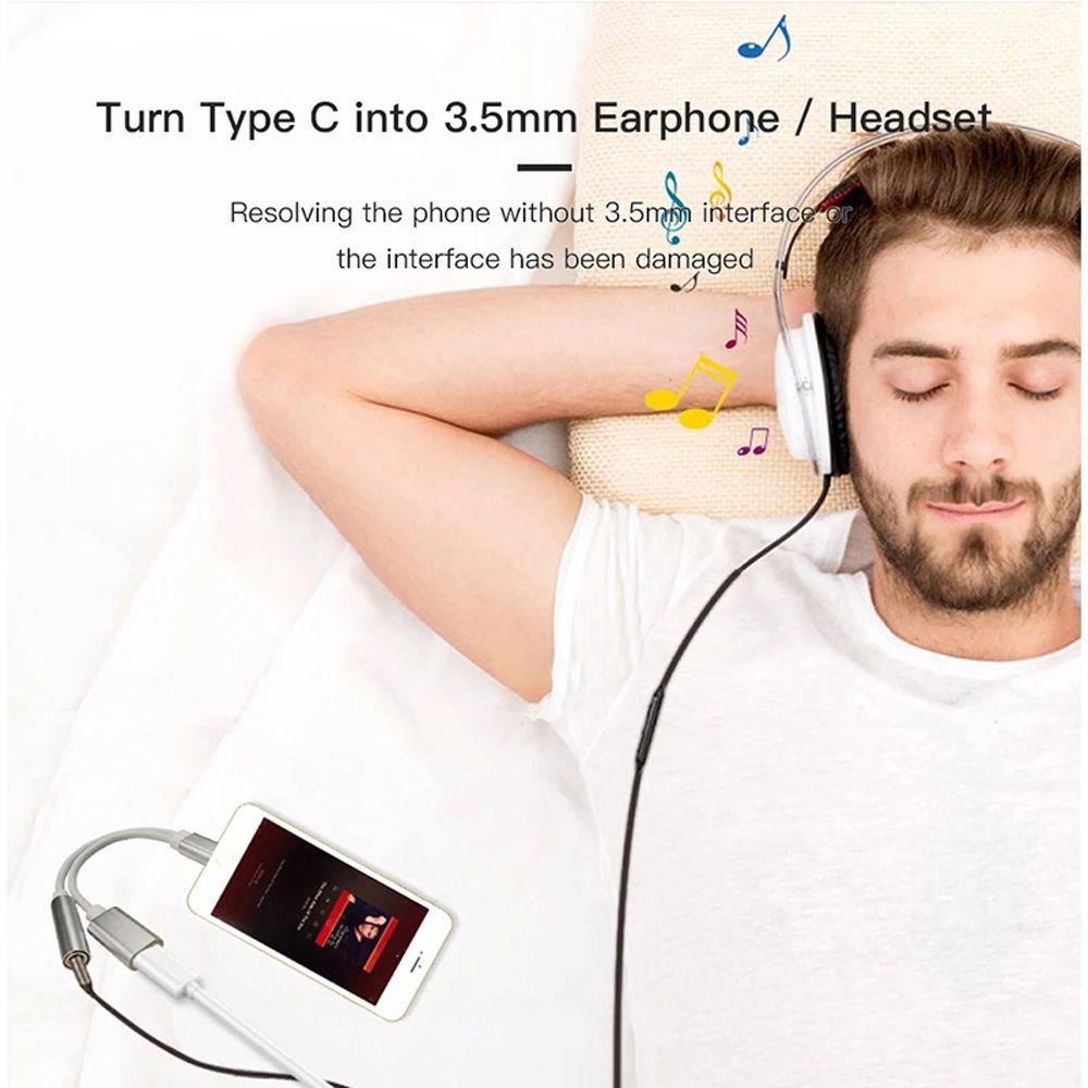 Cáp NốI Âm Thanh Tai Nghe LoạI C Sang 3.5mm Usb C 3.5mm 2 Trong 1 Chuyên DụNg