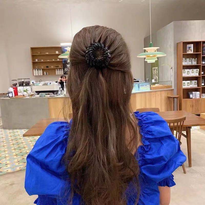 Bộ Kẹp Tóc Đuôi Ngựa Thiết Kế Đơn Giản Thời Trang Cho Nữ