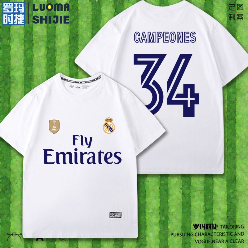 Áo Thun In Hình Đội Tuyển Real Madrid 2021 West Armor 34 Cá Tính Cho Nam