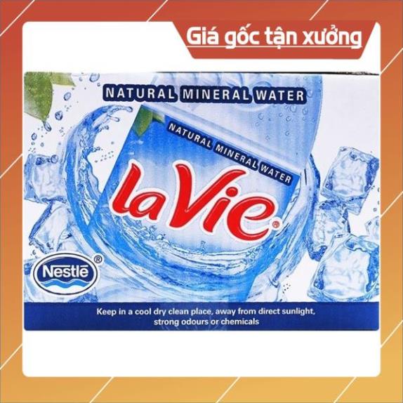 [ICLN9 giảm 5K cho đơn hàng 50k]  lốc 6 chai NƯỚC KHOÁNG THIÊN NHIÊN LAVIE 350ml