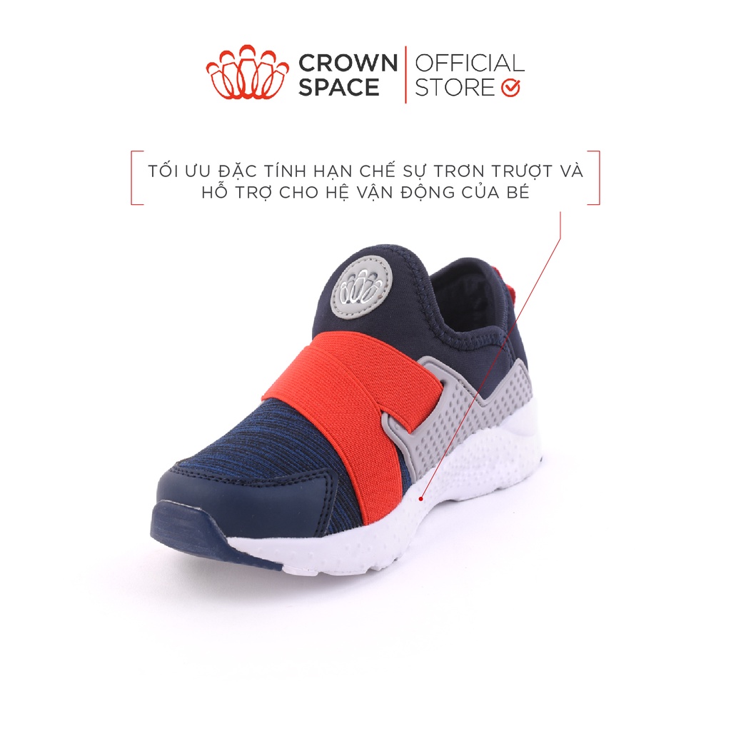 Giày Thể Thao Sneaker Bé Trai Đi Học Crown Space Cao Cấp CRUK8024 Nhẹ Êm Size 2835 Mã BMLT300 giảm 10% đơn 499K