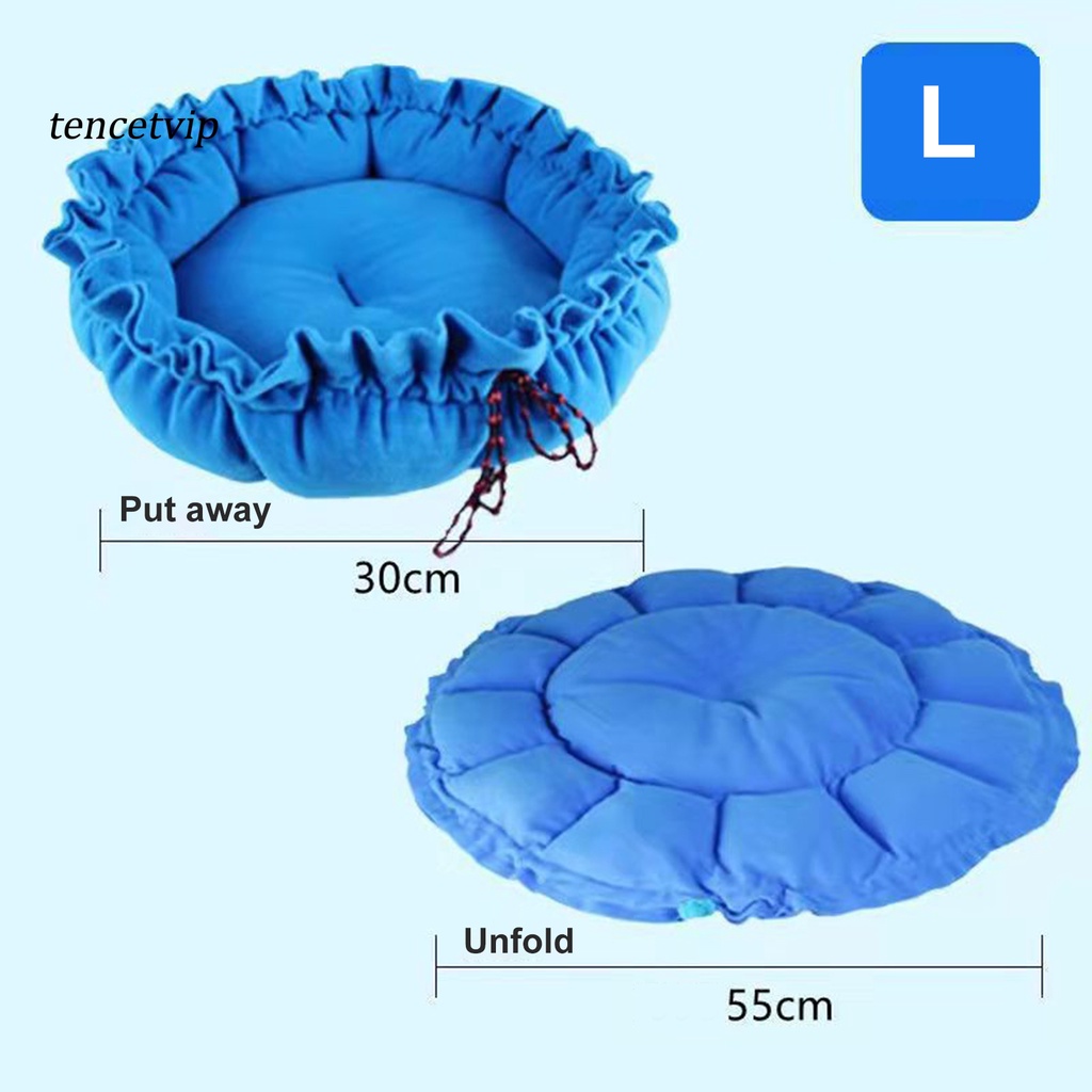 Giường Tròn Siêu Mềm Chống Rách Dùng Để Trang Trí Nhà Cho Thú Cưng