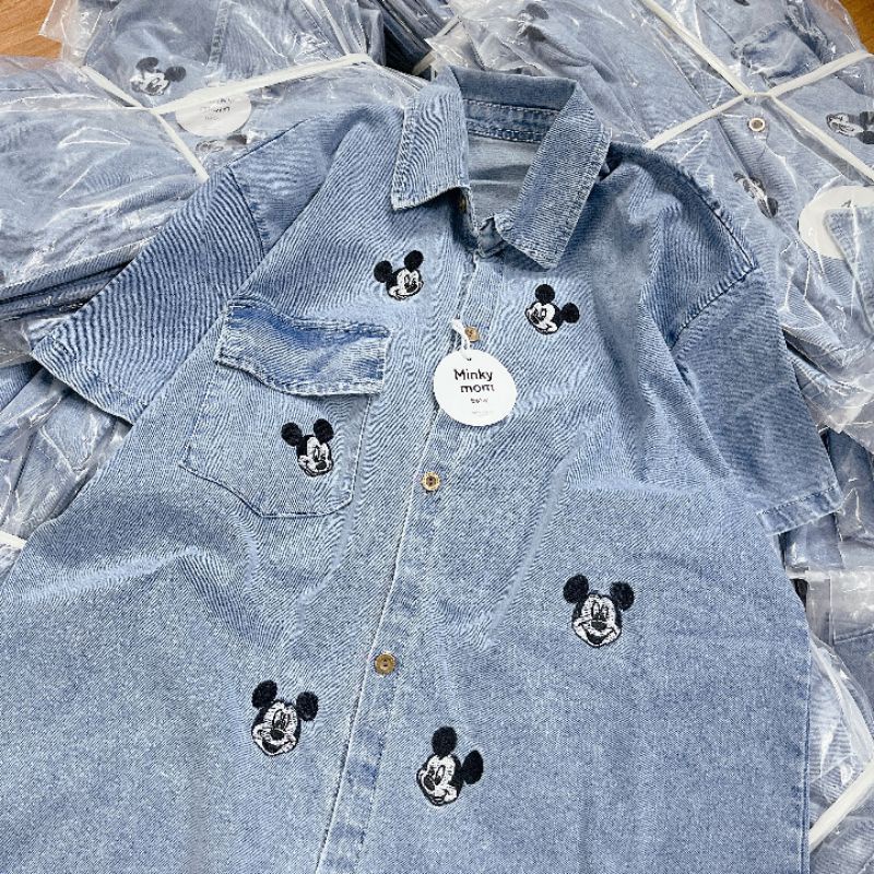 Áo sơ mi bò demi micky